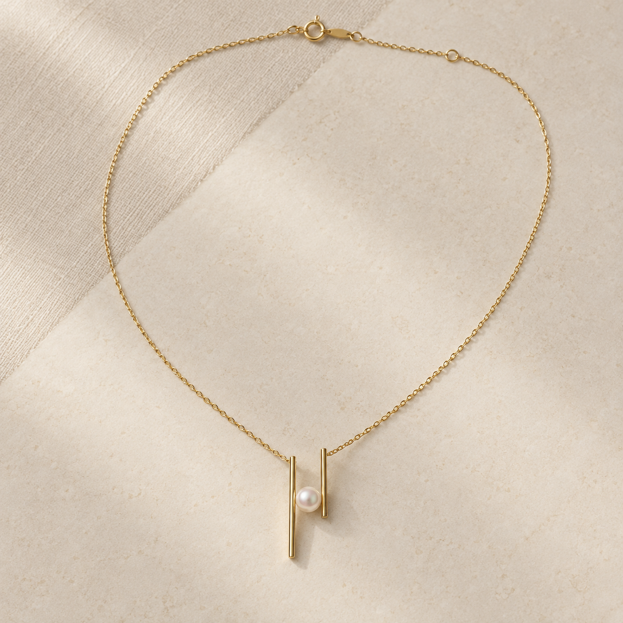 エキリーブル、Yellow Gold · Akoya Pearlのネックレス